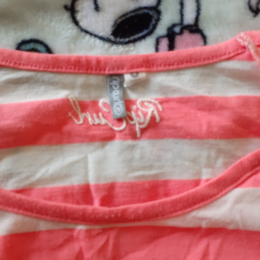 Rip Curl womens Sml orange stripe cinch tunic